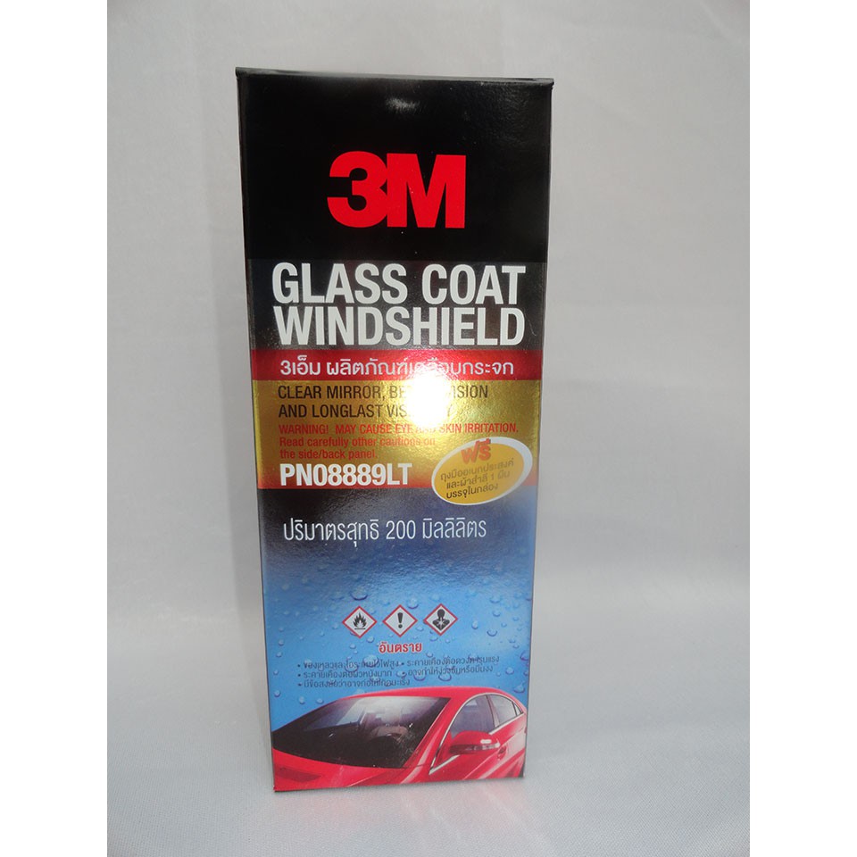 CHỐNG BÁM NƯỚC TRÊN KÍNH XE Ô TÔ 3M 08889LT, 200ml (Glass Coat Windshield, 3M 08889LT, 200ml)