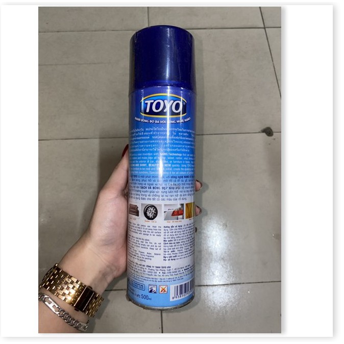 Chai Xịt Làm Bóng Đồ Nội Thất, Đồ Da, Sàn Gỗ TOYO 500ml