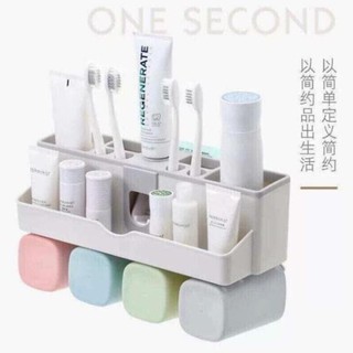 Bộ nhả kem đánh răng lúa mạch 4 cốc