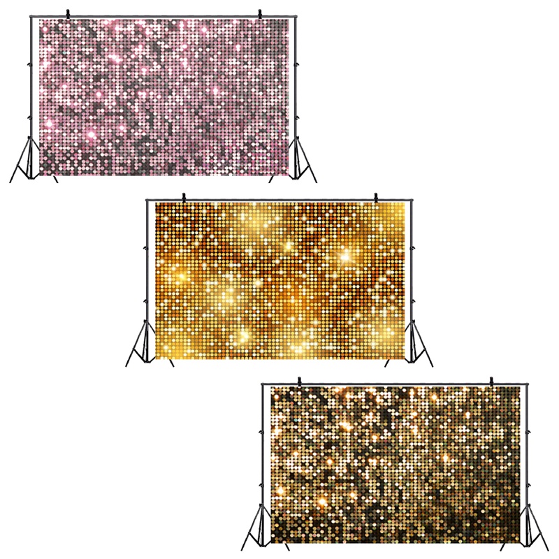 Rèm Treo Tường 1.6M Trang Trí Tiệc Sinh Nhật/Đám Cưới/Sinh Nhật Màu Vàng Sáng Lấp Lánh