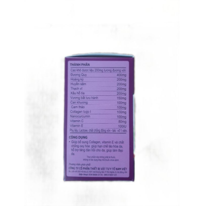 Viên Sáng Da Sương Mai - Học viện Quân Y-Bổ huyết, dưỡng huyết, dưỡng da, giảm tình trạng da nổi mẩn, trứng cá. | BigBuy360 - bigbuy360.vn
