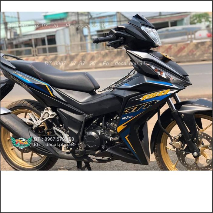 Tem Rời Winner Đen xanh nhám (C)
