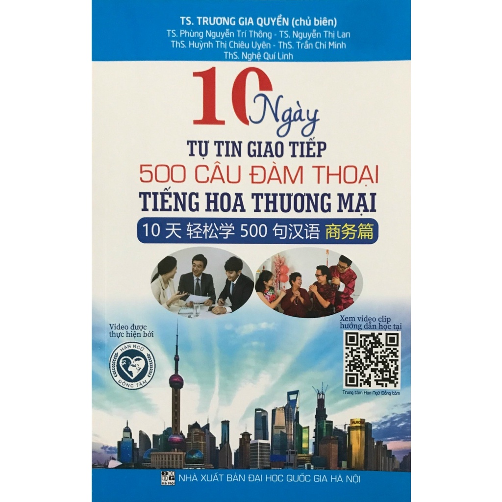 Sách - 10 ngày tự tin giao tiếp 500 câu đàm thoại tiếng hoa thương mại