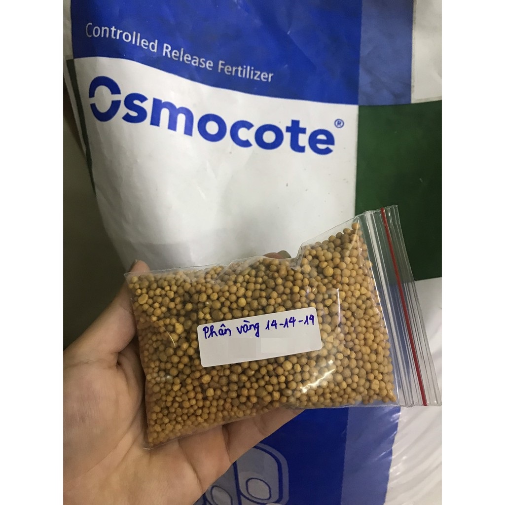 Phân tan chậm NPK 14 14 14 Oscomote Mỹ dùng cho cây xương rồng, sen đá, phong lan 200gram