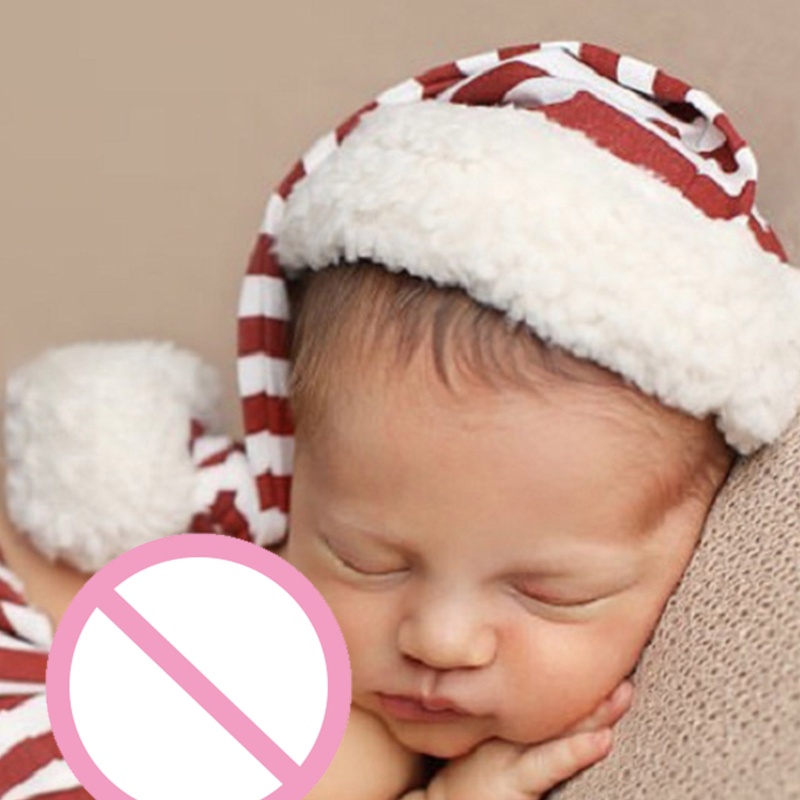 Bộ Trang Phục Hóa Trang Ông Già Noel Gồm Mũ Và Quần Dài Kẻ Sọc Đỏ Trắng