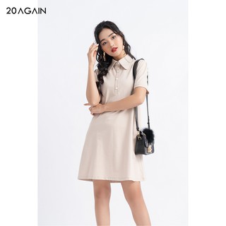 Đầm thun ngắn tay cổ sen tròn DTA0984 - 20AGAIN