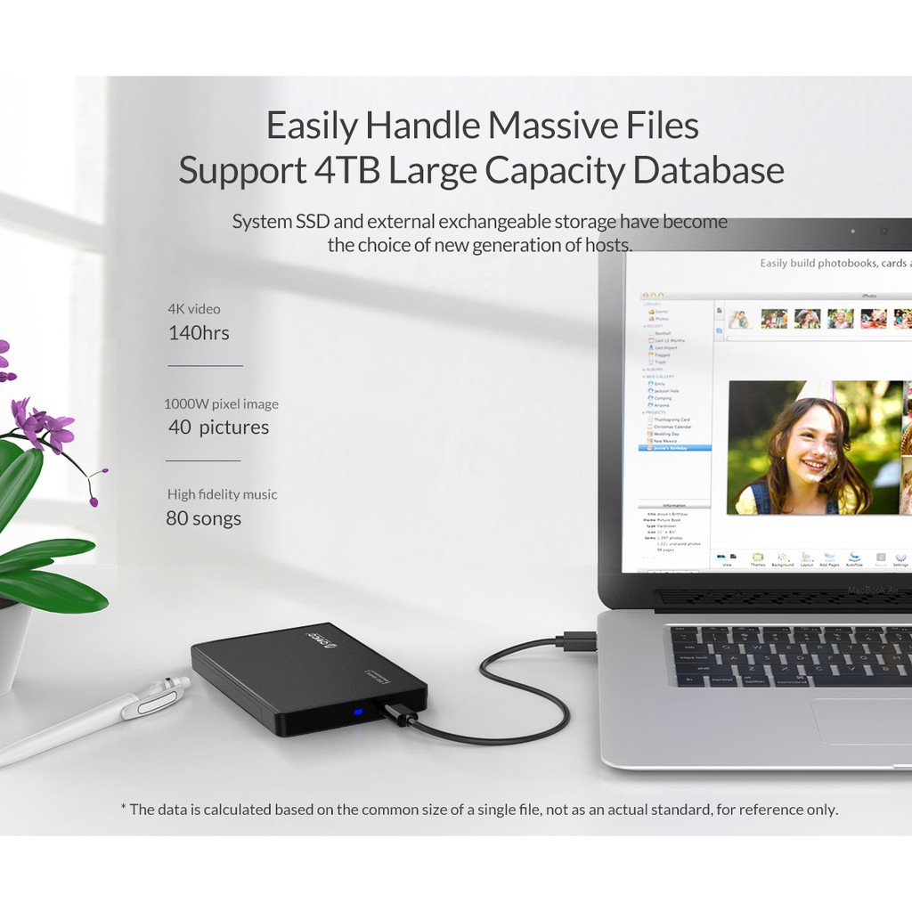 Vỏ Ổ Cứng Ngoài Orico 2.5 In Usb3.1 Type-C 2588c3-g2 Ssd Ốp | BigBuy360 - bigbuy360.vn