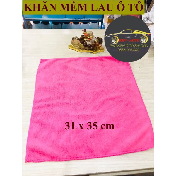 Khăn lau xe ô tô 31x35 cm-chuyên dụng microfiber