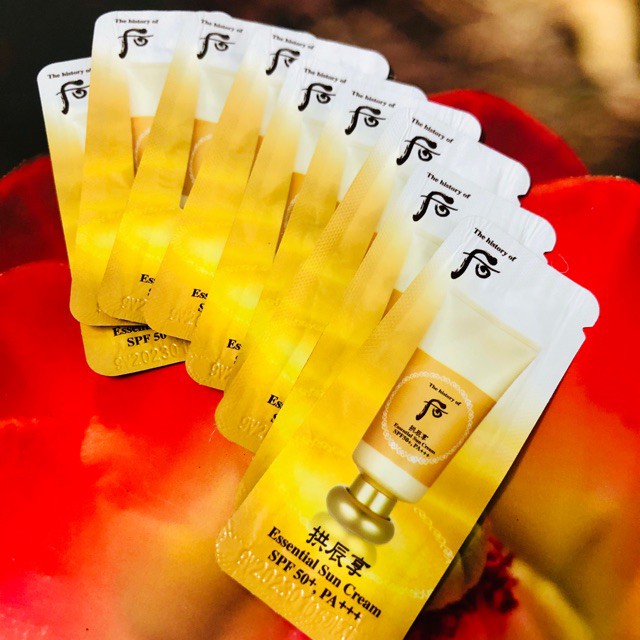 Gói kem chống nắng đông y dưỡng trắng, dưỡng ẩm, chống lão hóa - Whoo Jin Hae Yoon Sun Cream SPF50+/PA+++ | BigBuy360 - bigbuy360.vn