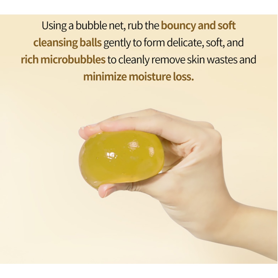 Xà Phòng Rau Má Jeju ONGREDIENTS Jeju Cica Cleansing Ball 110g GomiMall