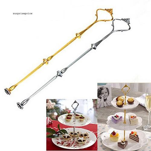 Bộ giá trục trưng bày bánh kem tiệc cưới dạng 2/3 tầng bằng kim loại