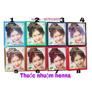 Gói lẻ thuốc nhuộm tóc phủ bạc Henna herbul hoặc Noorani