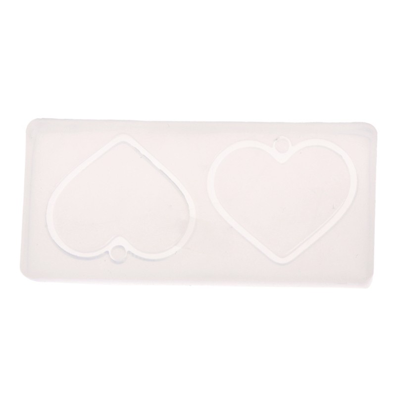 Khuôn Silicone Làm Mặt Dây Chuyền Hình Hoa Lá Trái Tim