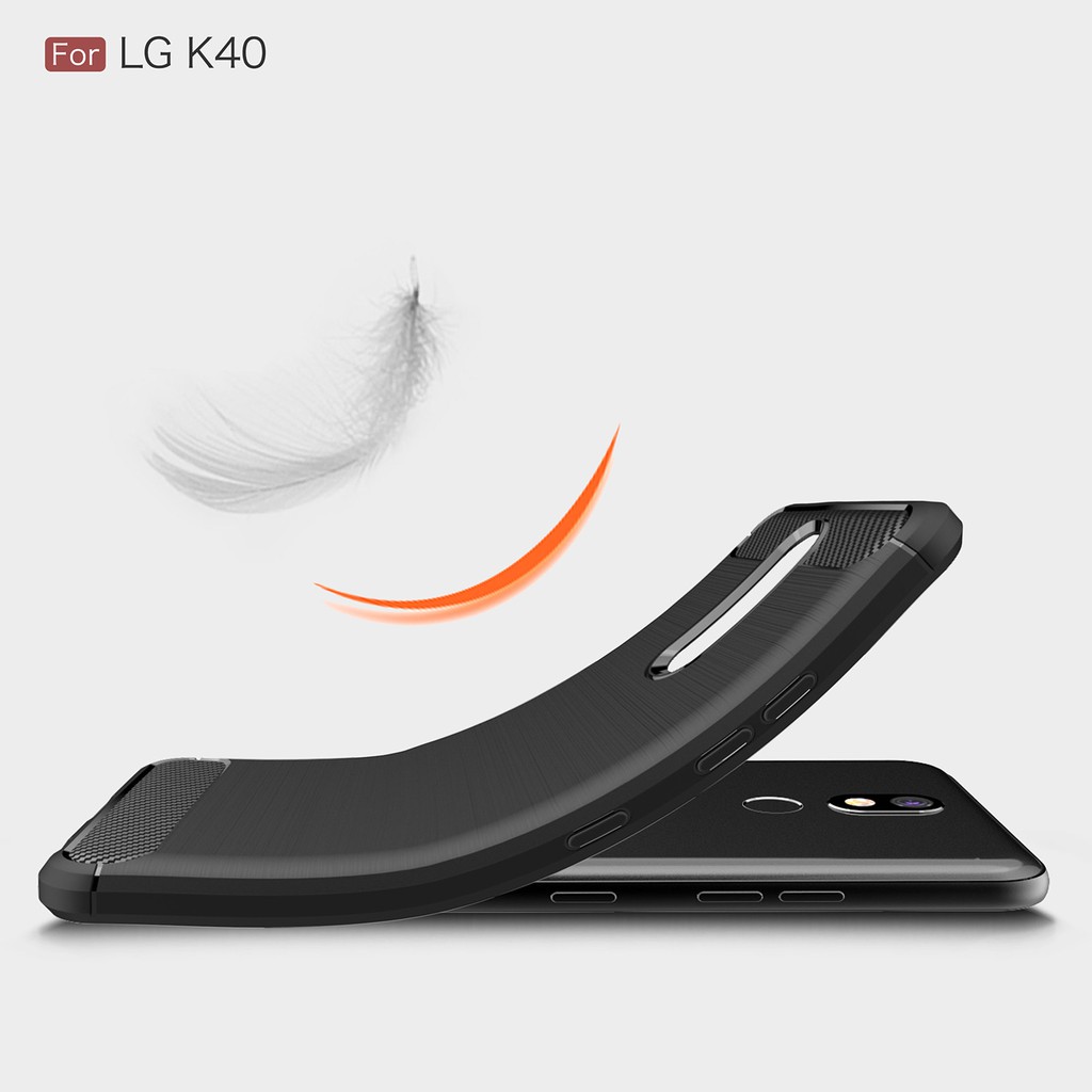 Ready stock LG X4 2019 K40 G7 Q7 plus Stylo5 phone Carbon fiber Soft case