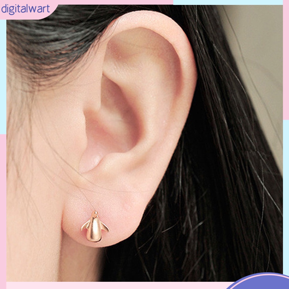Bông Tai Hình Chim Cánh Cụt 3d Dễ Thương Dành Cho Nữ