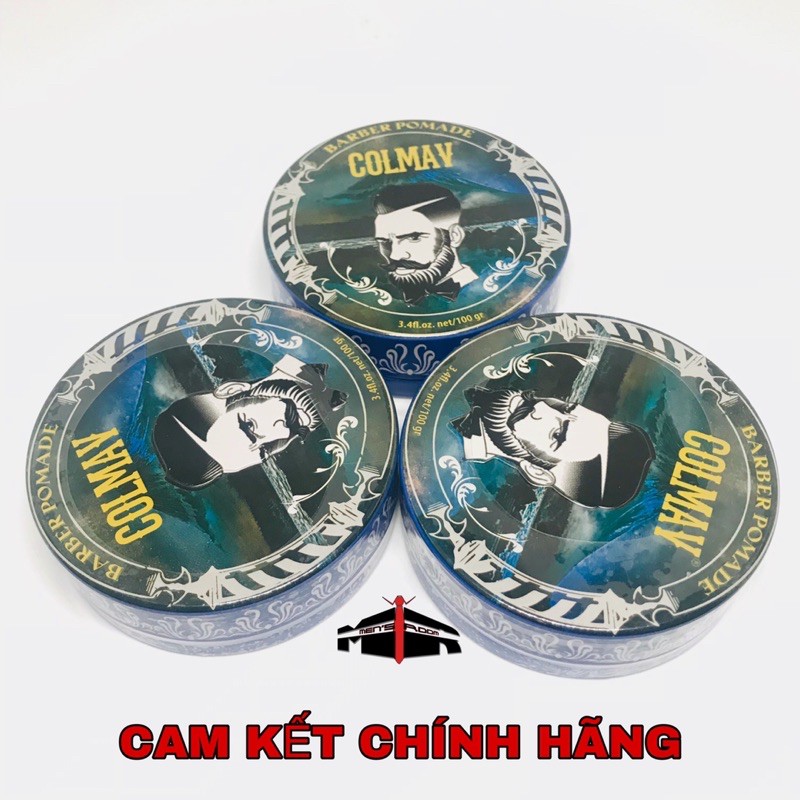 Sáp Wax vuốt tóc Pomade Blue Barber Colmav Cao Cấp CHính Hãng + Mua kèm deal sốc Bona fide + lược bán nguyệt với giá 0đ