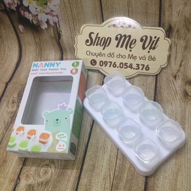 Bộ 8 Hộp Đựng Đồ Ăn Dặm NANNY 40ml