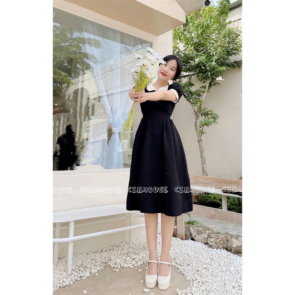 Đầm xòe tiểu thư tuyết mưa 02001