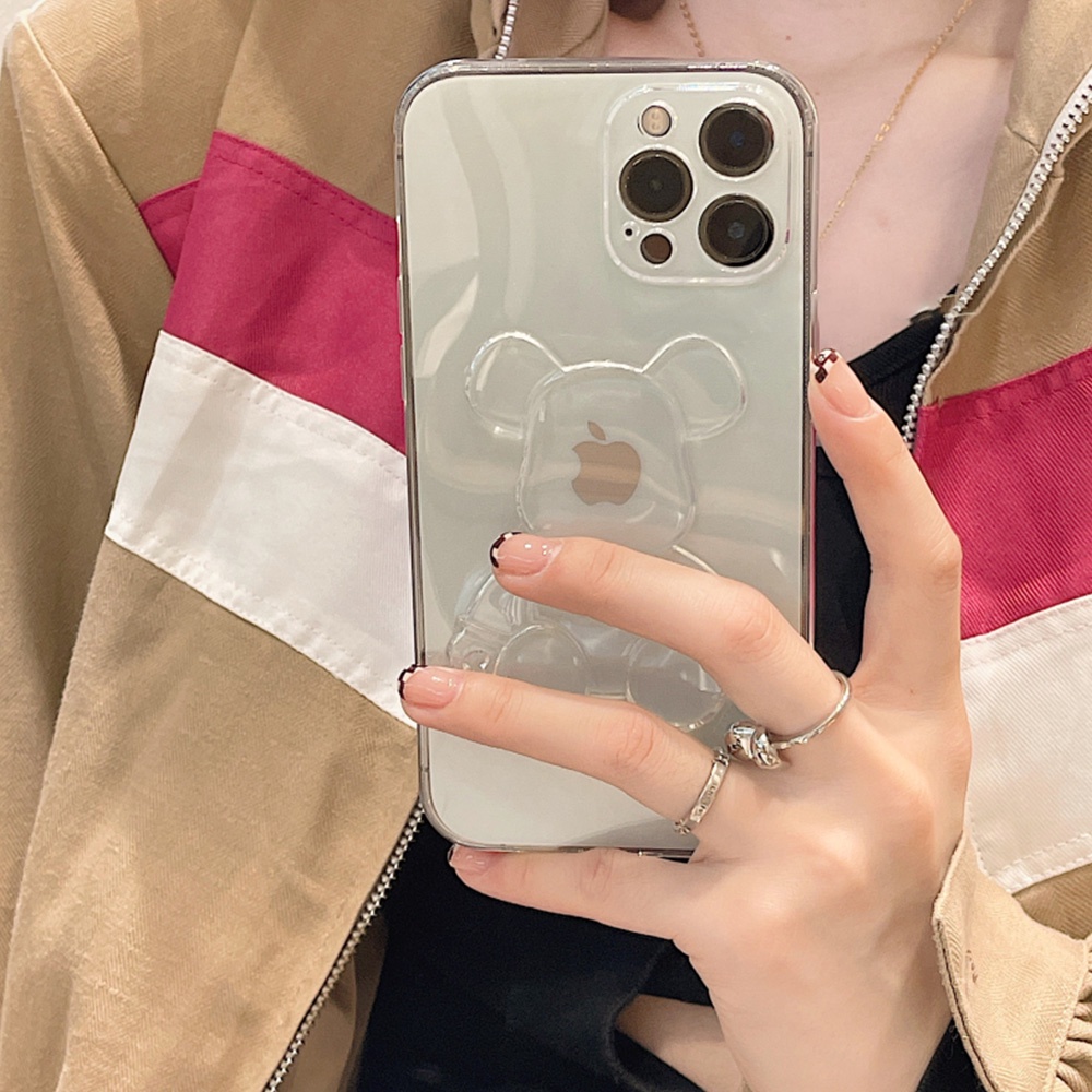 3D KAWS Bear Tide Brand Phone Case for IPhone 11 Case 7Plus 8Plus XR 13 12 Pro Max Ultra Slim Fit Shockproof Soft TPU Shell | BigBuy360 - bigbuy360.vn