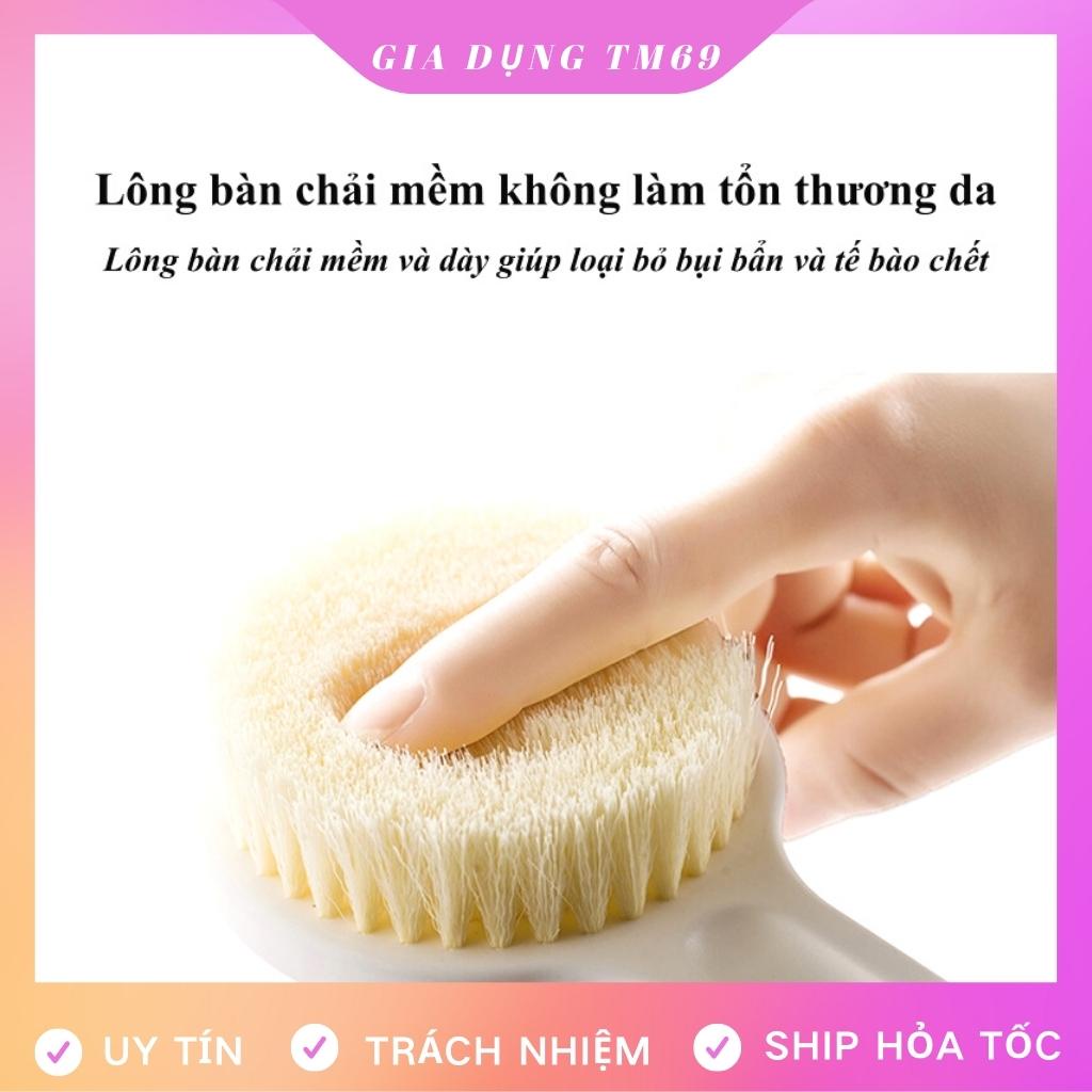 Cọ Lưng Tắm Chà Lưng Cây Tắm Bàn Chải Kỳ Mềm Mại Tẩy Tế Bào Chết Massage Thư Giãn Kèm Hộp