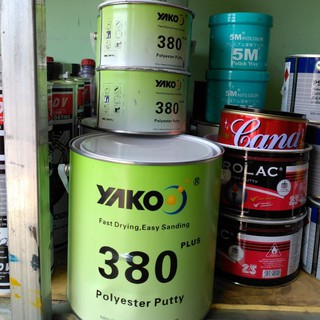 BỘT - BẢ MATIT TRÁM TRÉT KIM LOẠI - NHỰA ĐA DỤNG POLYESTER PUTTY YAKO 380 PLUS