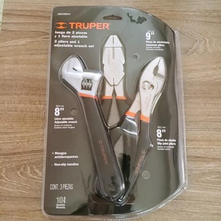Bộ 3 kềm và mỏ lết truper - 18216 jgo-pepi-3