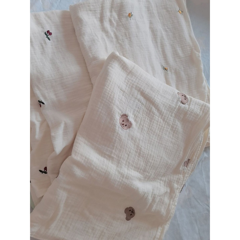 Chăn Quấn Em Bé 6 Lớp Chất Liệu Cotton Mềm Mại