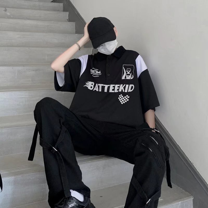 Áo Thun Polo Ngắn Tay Thể Thao Thời Trang Dành Cho Nam hiphop áo thun nam form rộng có cổ