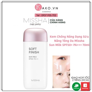 Kem chống nắng Sun Milk Missha 70ml