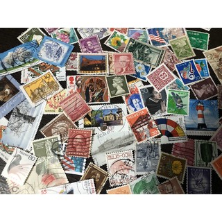 Tem sưu tầm - 100 tem thực gửi các nước trên thế giới không trùng