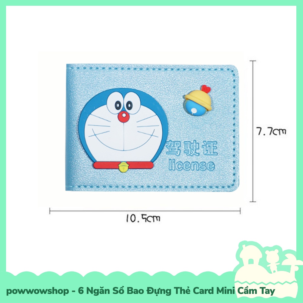 [Sẵn VN - Hỏa Tốc] 6 Ngăn Sổ Bao Thẻ Da PU Đựng Card, Amiibo Mini Cầm Tay Phong Cách Nhật Vật Hoạt Hình