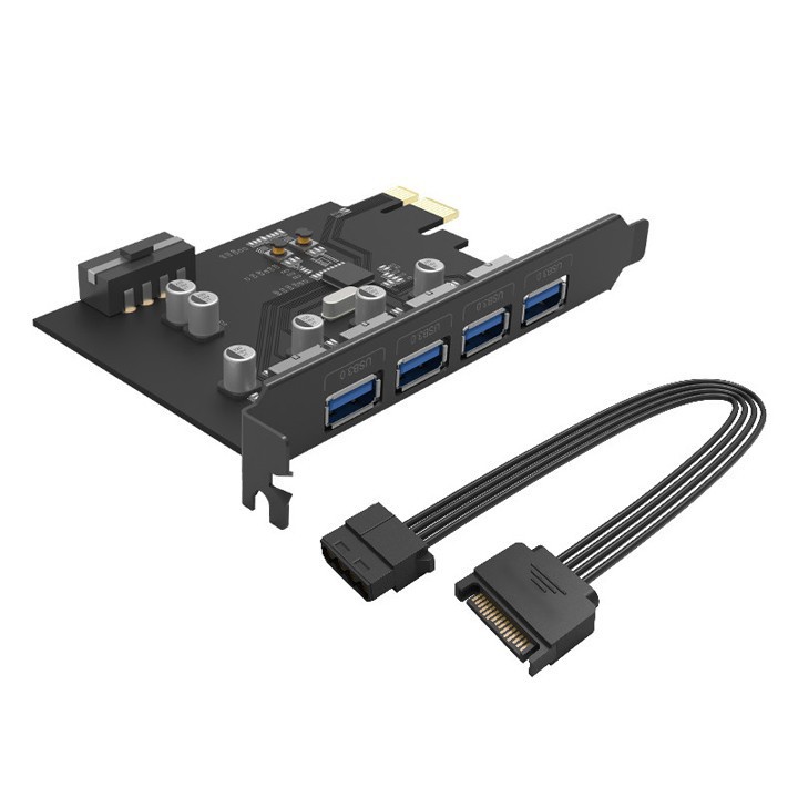 Card chuyển đổi PCI-E ra 4 cổng USB 3.0 Orico PME-4U