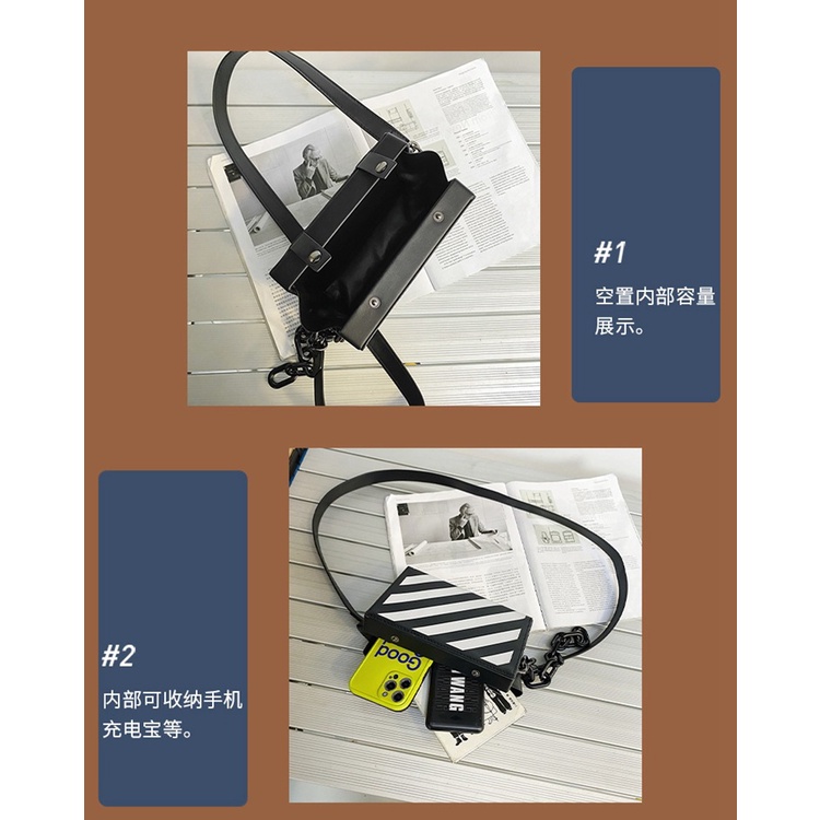 Túi Đeo JASMIN NOIR Chéo Phối Dây Xích Thiết Kế Sang Trọng Thời Trang Cho Nữ