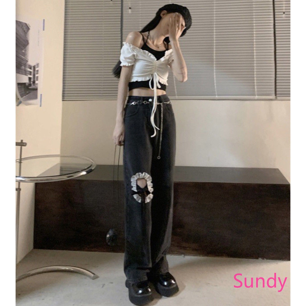 Quần Lưng Cao Buộc Dây Plus Size Cho Nữ