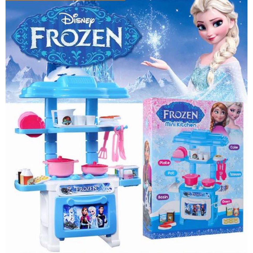 Bếp Frozen mini màu xanh