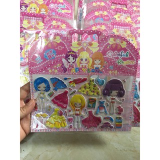 Sticker hình dán công chúa   ⚡ GIÁ RẺ NHẤT  ⚡ Tập hình dán sticker công chúa,hình dán 3D hình dán nổi