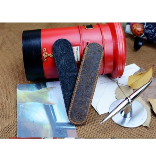 Túi đựng bút bằng da bò phong cách vintage cao cấp