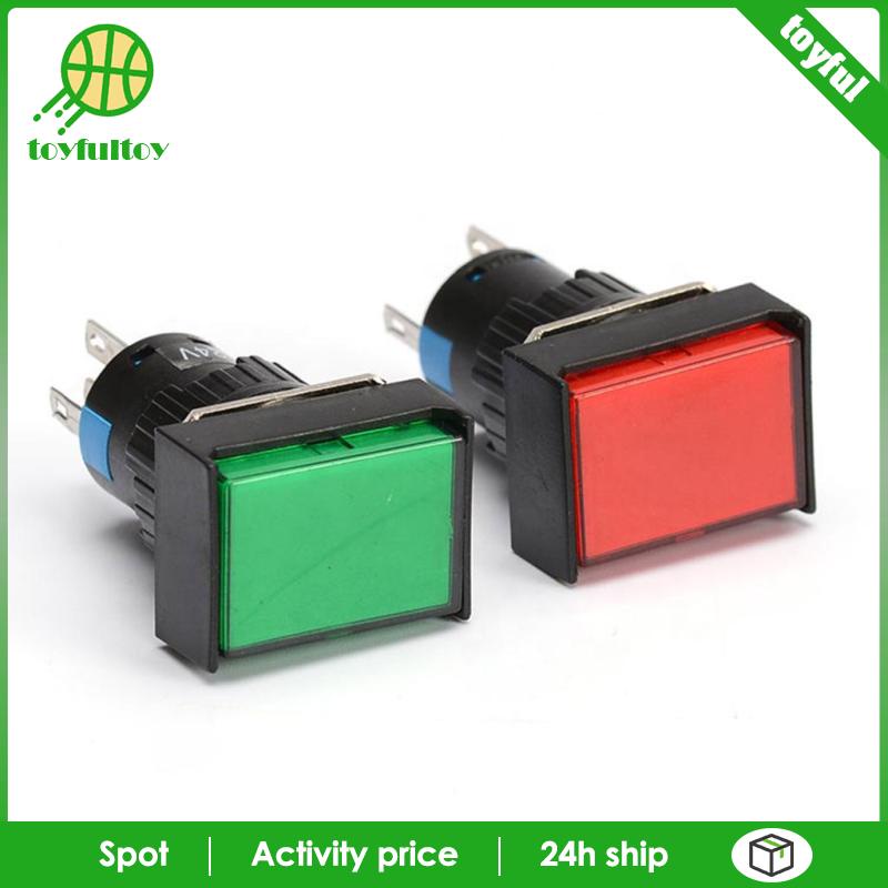 Công Tắc Nhấn Tự Động DC 24V Có Đèn LED Đỏ