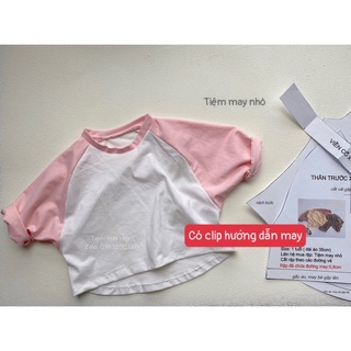 RT74_ Rập giấy may áo raglan cánh rơi