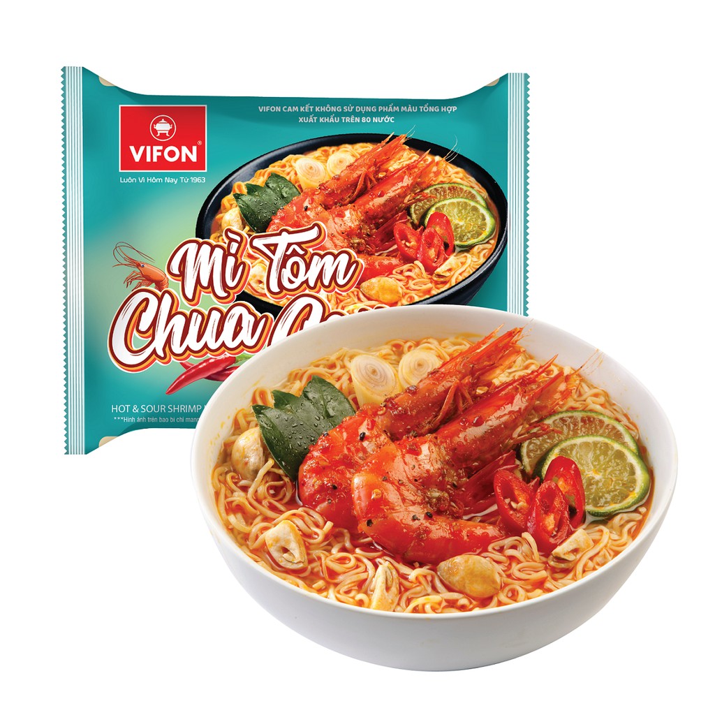 Thùng 30 Gói Mì Tôm Chua Cay VIFON 60g/gói | BigBuy360 - bigbuy360.vn