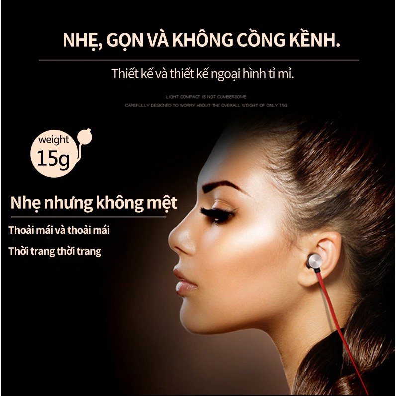 (Mua 1 cái , giao 1 cái )Tai Nghe Bluetooth Thể Thao Từ Tính Cho Điện Thoại