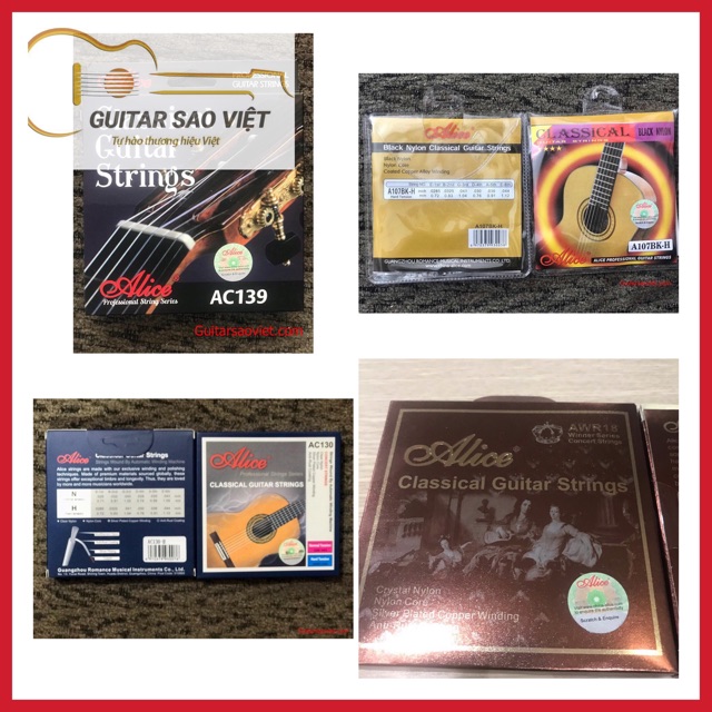 Bộ 6 dây đàn guitar Classic giá rẻ