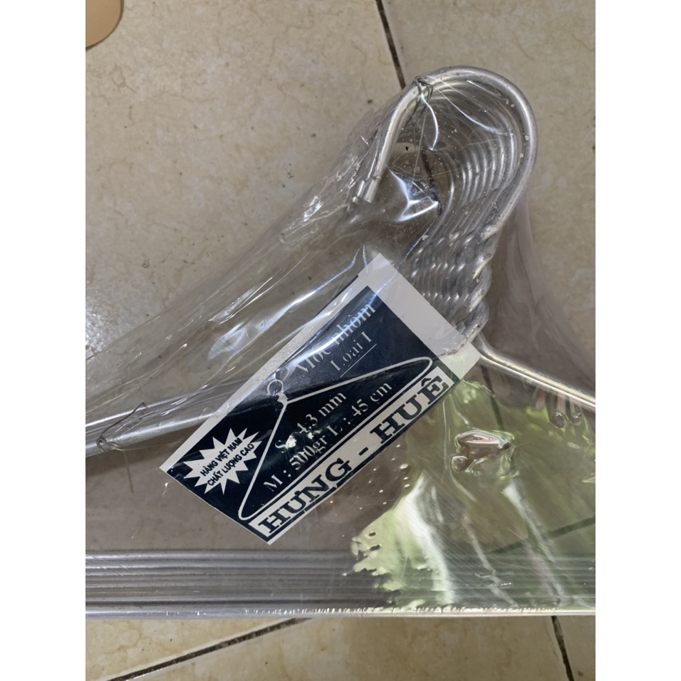 Móc Nhôm Treo Quần Áo Người Lớn Hàng Loại 1 Dày Dặn Dài 45cm