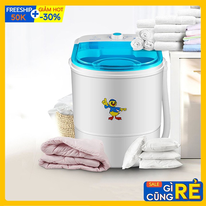 Máy Giặt Mini Tiện Lợi Kèm Lồng Vắt Và Lõi Giặt Giày