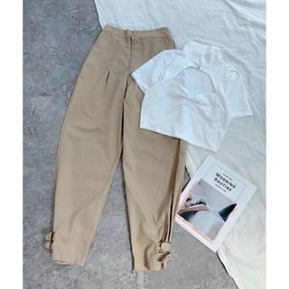 [NEW] VAY DU TIEC set quần baggy phối áo croptop
