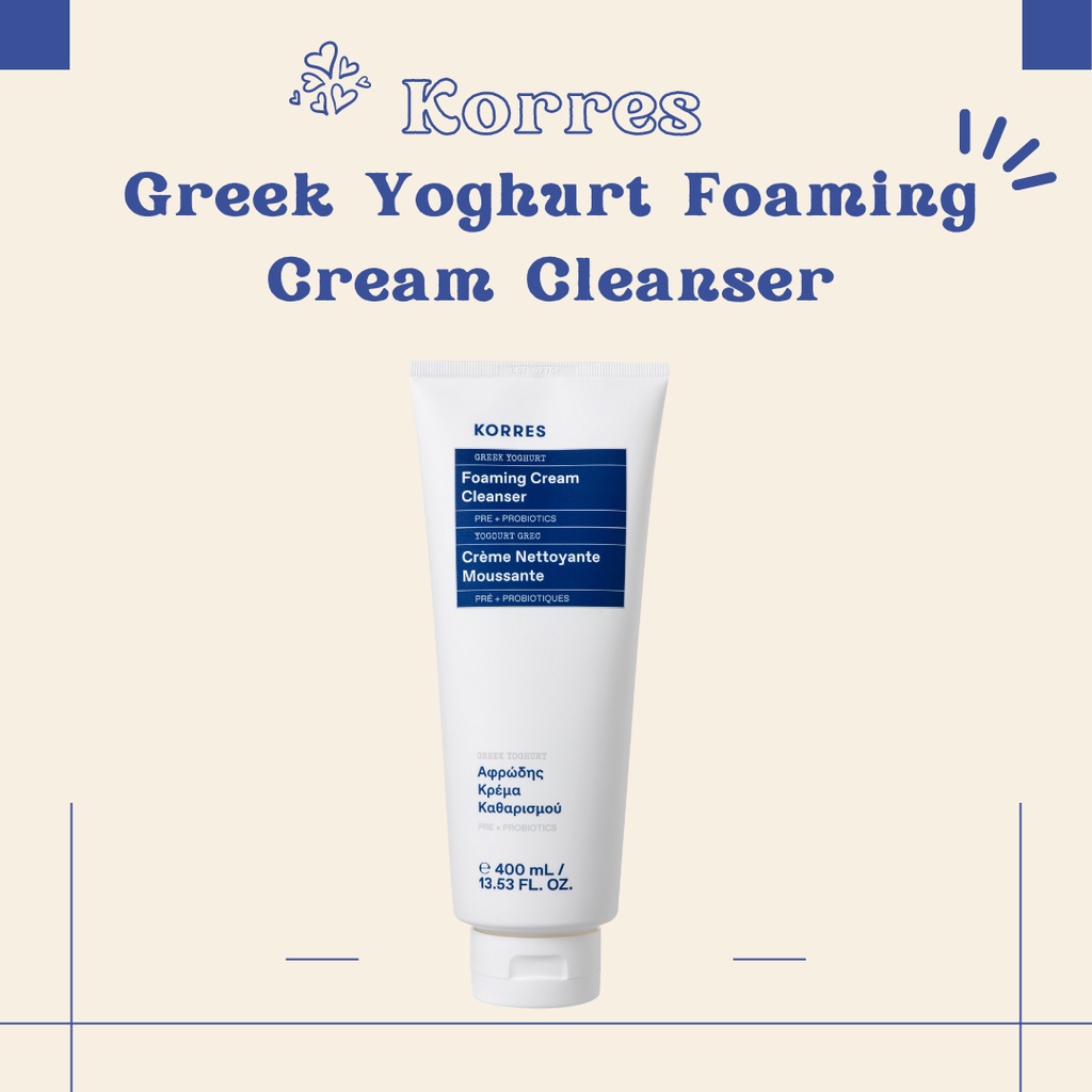 Sữa rửa mặt sữa chua Hy Lạp Korres - Greek Yoghurt Foaming Cream Cleanser