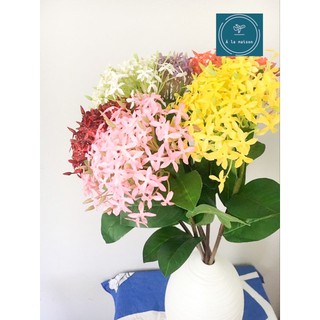 Cành hoa Trang cao 65cm trang trí decor đám cưới, nội thất