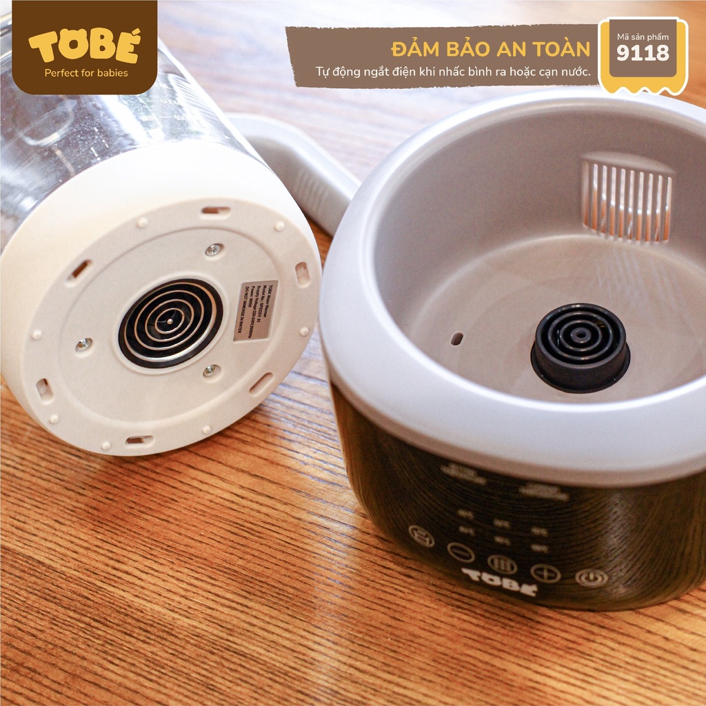 Máy đun và hâm nước pha sữa Speedy 01 Tobé dung tích 1.4L, khử Clo tồn dư trong nước chỉ trong 5 phút an toàn tiện lợi