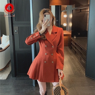 Đầm tay dài xếp li thời trang Pháp cho nữ