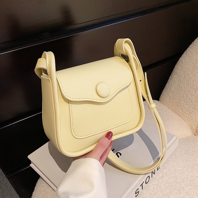 Túi IELGY đeo chéo thời trang hình vuông nhỏ màu sắc tương phản dễ phối đồ cho nữ